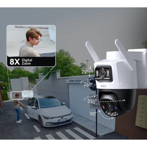 Caméra de surveillance solaire double objectif 10MP avec WiFi & 4G