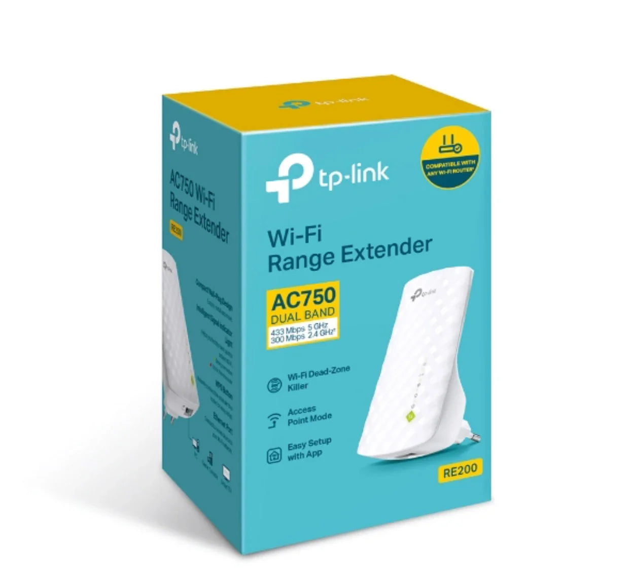 Répéteur WiFi 5 bi-bande (AC750 Mbps) RE200