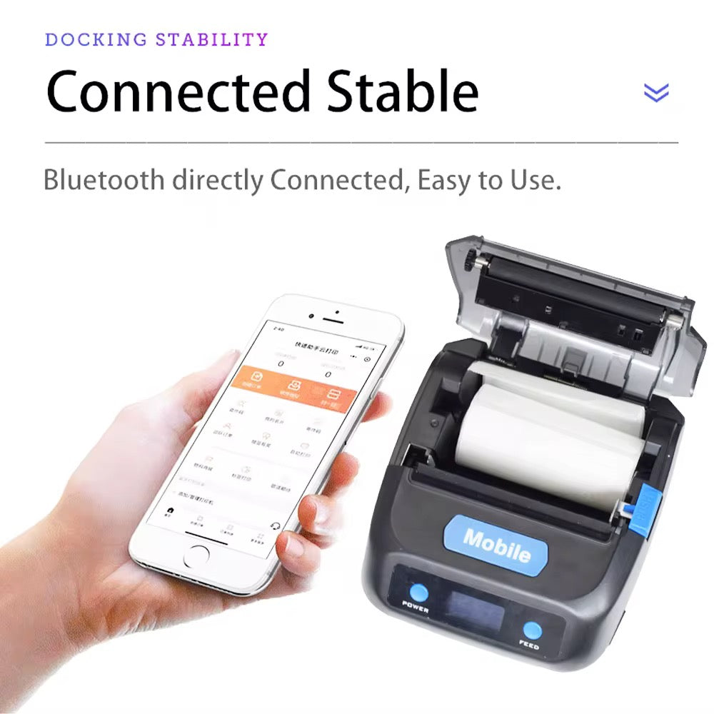 Imprimante tickets de caisse Bluetooth 80mm