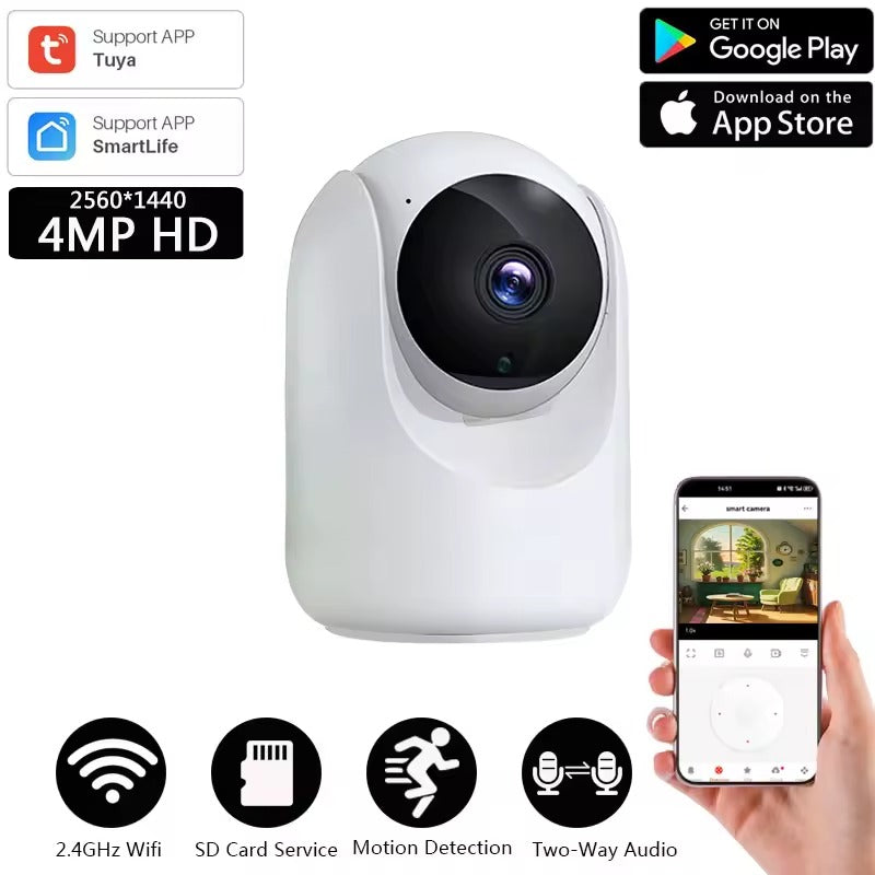 Caméra Surveillance Intérieure WiFi 4MP : Mini, Intelligente et Discrète