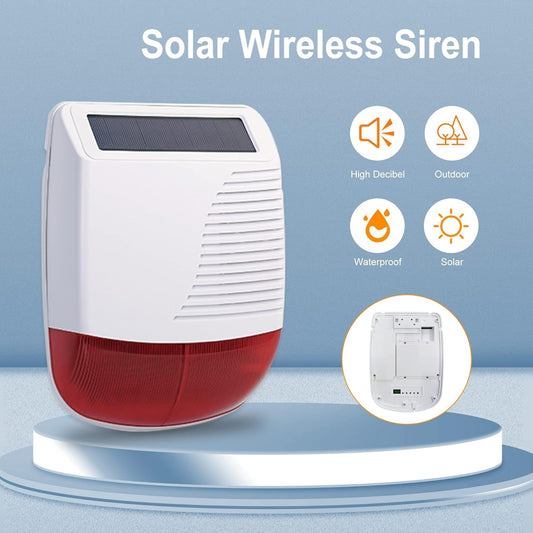 Sirène Extérieure Autonome 110dB - Sécurité Solaire