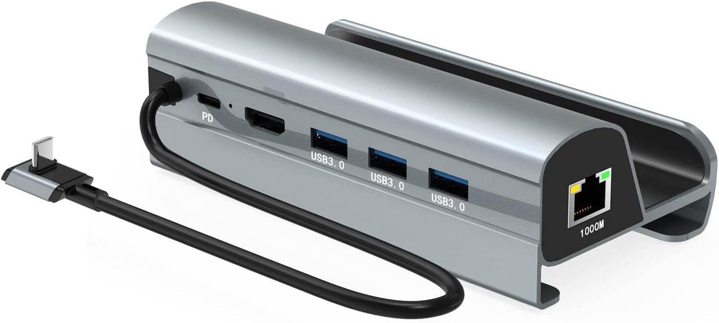 Hub USB-C 6-en-1 avec Charge Rapide et Ethernet Gigabit