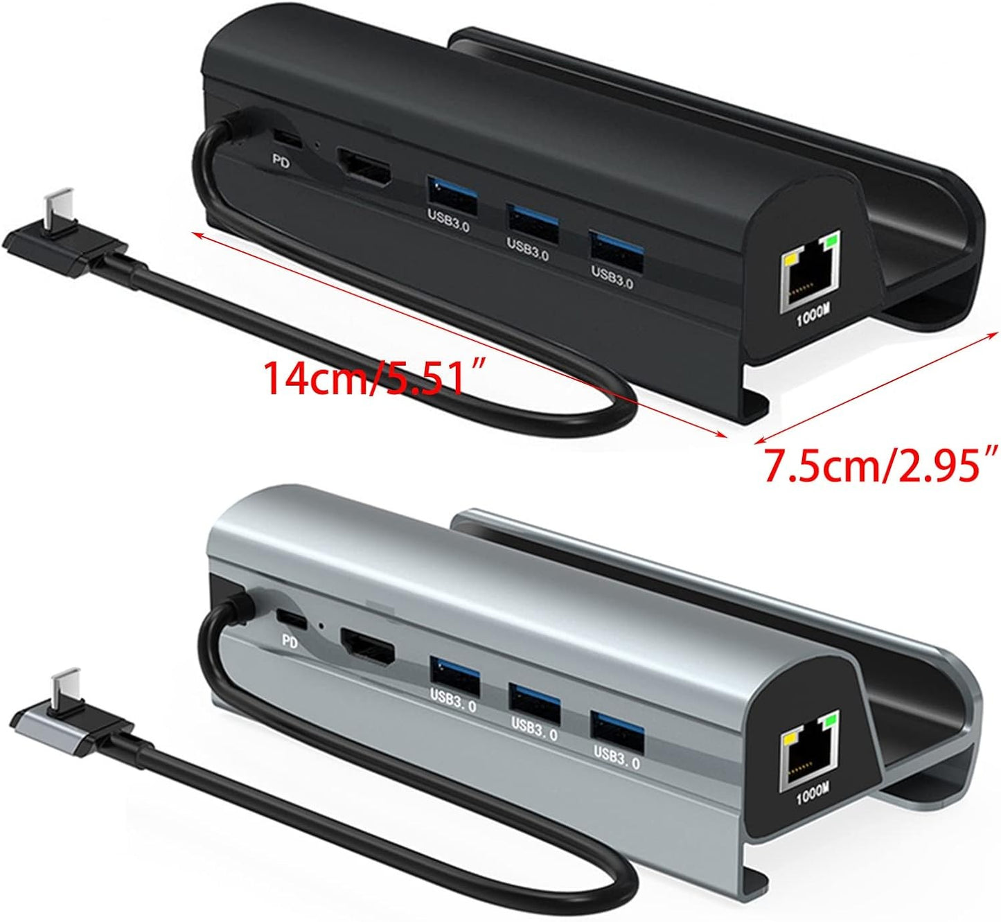 Hub USB-C 6-en-1 avec Charge Rapide et Ethernet Gigabit