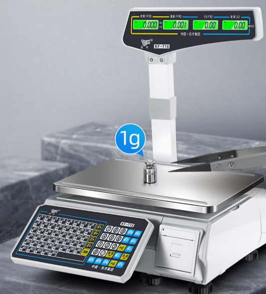 Balance électronique numérique avec impression de codes-barres