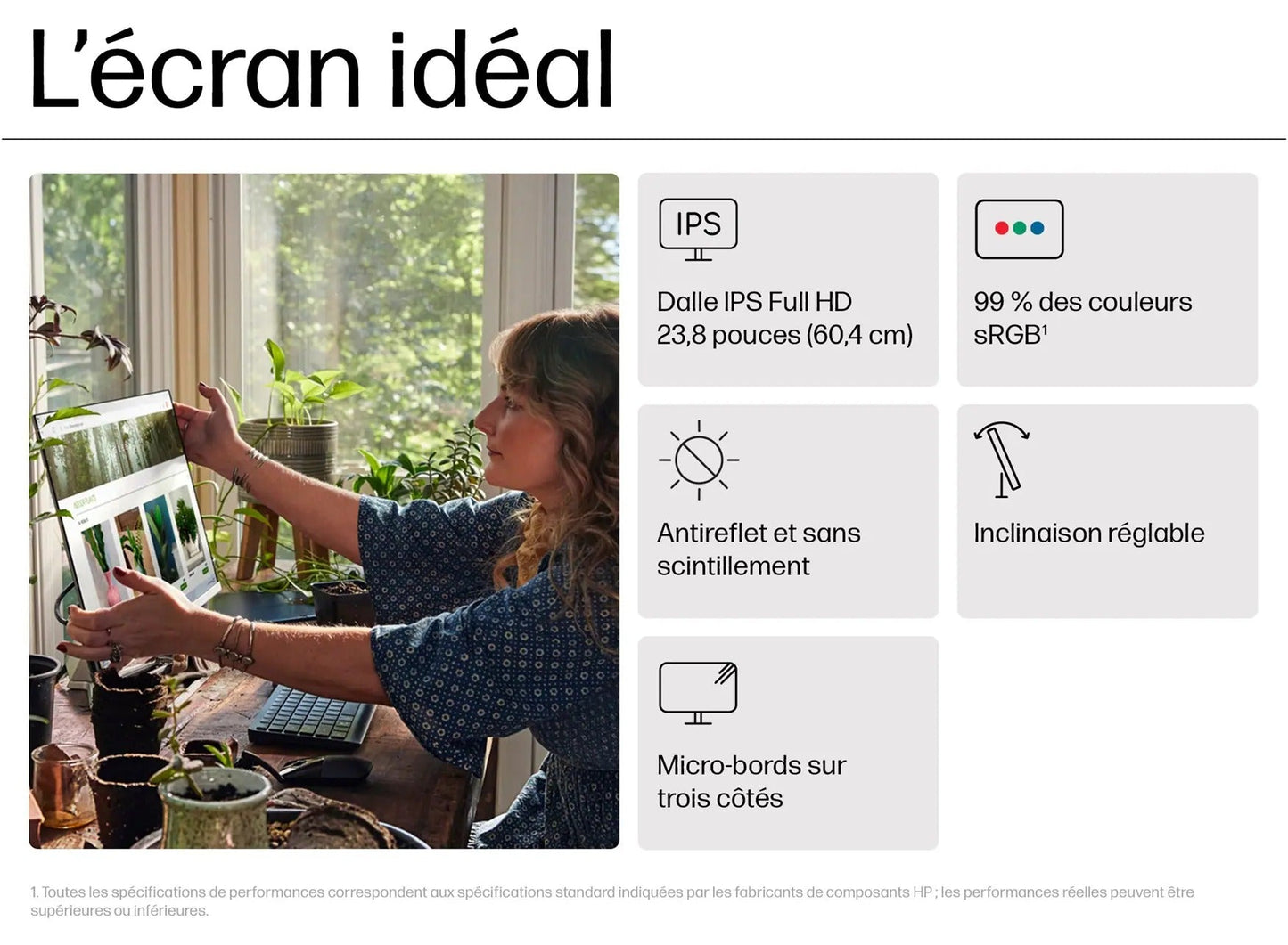 Écran HP 24" 524sa
