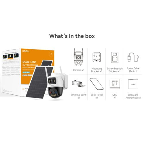 Caméra de surveillance solaire double objectif 10MP avec WiFi & 4G