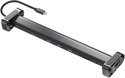 Hub USB-C 10-en-1 puissant avec HDMI 4K, Ethernet Gigabit, PD 100W, lecteurs SD/TF