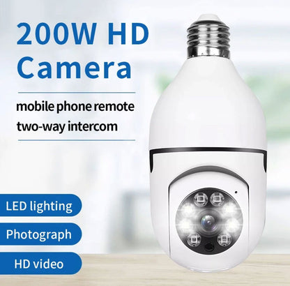 Caméra Ampoule WiFi - surveillance Zoom panoramique/inclinaison 5G