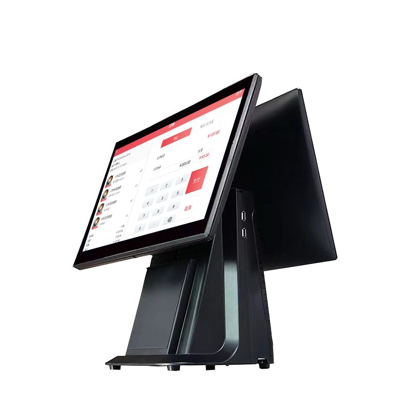 Caisse enregistreuse tactile POS - Double Écran 15,6"/11,6" - Core I5 - 4 Go RAM - 128Go SSD - Windows 10 Pro - Idéal pour restaurants et commerces au Sénégal - Pick and Pay