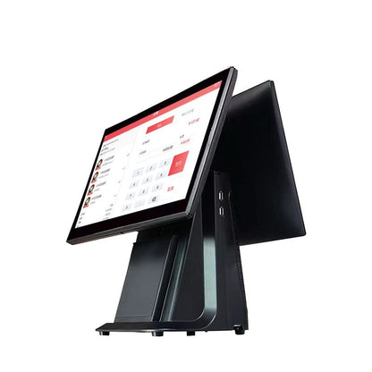Caisse enregistreuse tactile POS - Double Écran 15,6"/11,6" - Core I5 - 4 Go RAM - 128Go SSD - Windows 10 Pro - Idéal pour restaurants et commerces au Sénégal - Pick and Pay