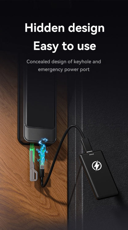 Serrure Biométrique Tuya - Ouverture par empreinte digitale, code, clé, et WiFi