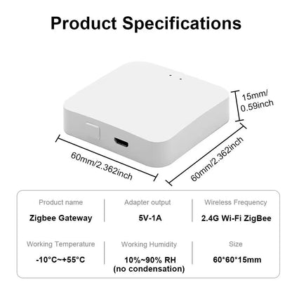 Passerelle Tuya ZigBee WiFi Bluetooth - Domotique Multimode