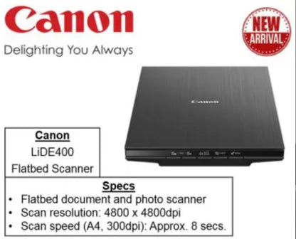 Scanner Canon CanoScan LiDE 400 - Numérisation Haute Qualité