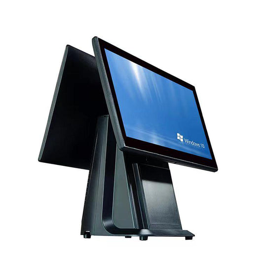 Caisse enregistreuse tactile POS - Double Écran 15,6"/11,6" - Core I3 - 4 Go RAM - 128Go SSD - Windows 10 Pro - Idéal pour restaurants et commerces au Sénégal - Pick and Pay