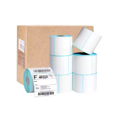 Rouleau d'étiquettes code-barres - Toutes tailles 60x40mm; 58x40mm; 150x100mm, 50x30mm, 40x30mm, 70x50mm