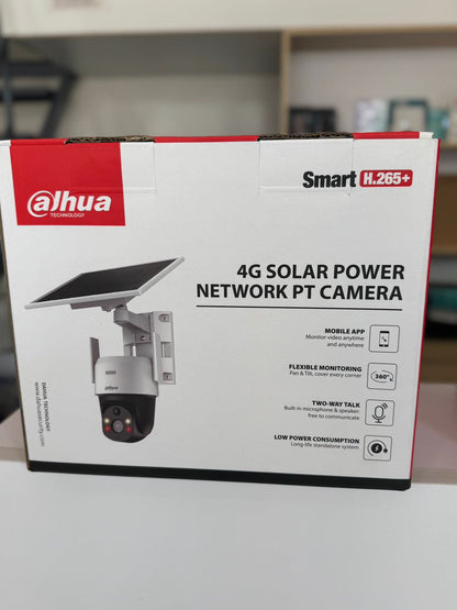 Caméra IP Dahua SD2A400H1B1 4MP, PTZ, solaire, vision nocturne. Idéale pour la surveillance professionnelle