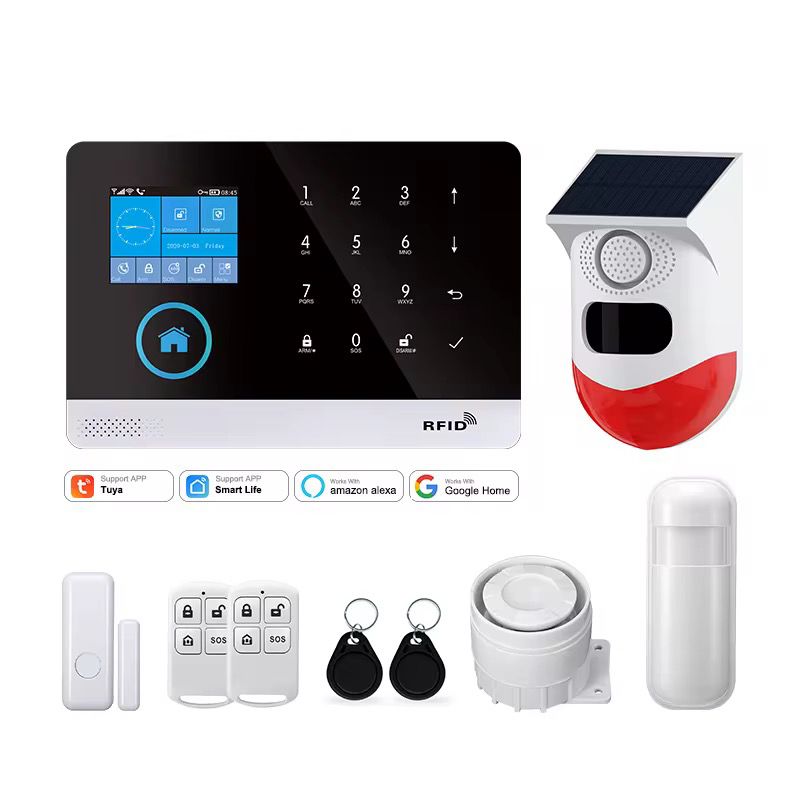 Kit d'Alarme Complet Antivol PGST avec WiFi, GSM et SMS