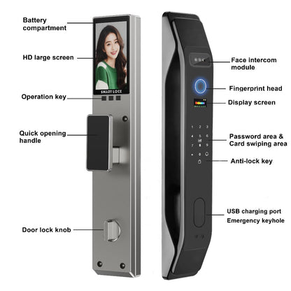 Serrure Intelligente Avancée : Reconnaissance Faciale, WiFi, Sécurité Maximale