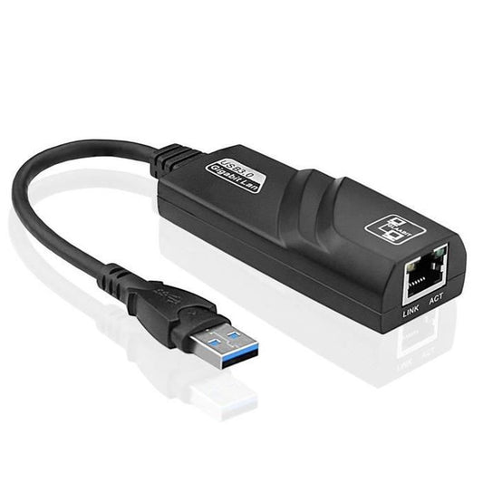 Adaptateur USB 3.0 vers Ethernet Gigabit. Connexion réseau rapide et fiable.