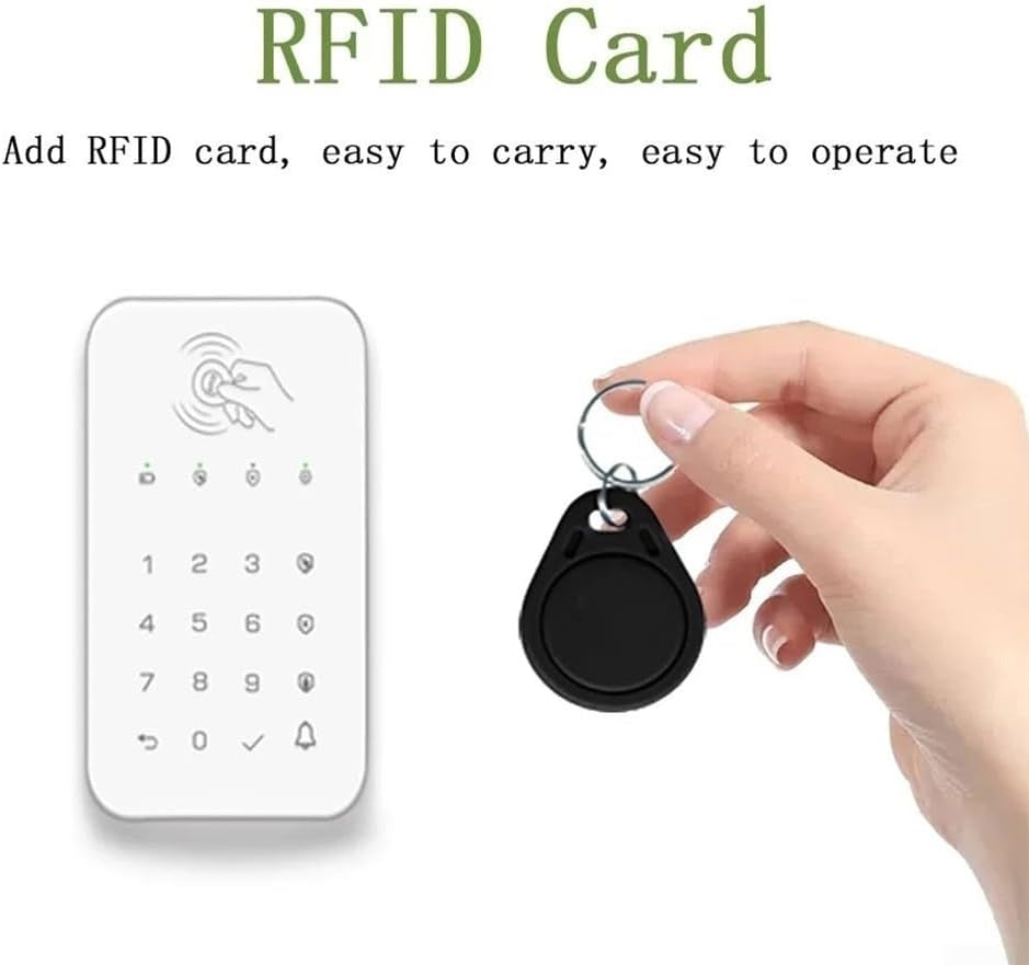 Alarme Domestique Intelligente : WiFi, GSM, RFID, Clavier Tactile - Contrôle Tuya