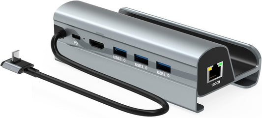 Hub USB-C 6-en-1 avec Charge Rapide et Ethernet Gigabit