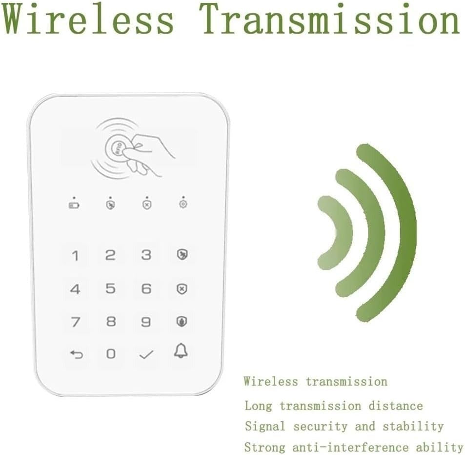 Alarme Domestique Intelligente : WiFi, GSM, RFID, Clavier Tactile - Contrôle Tuya