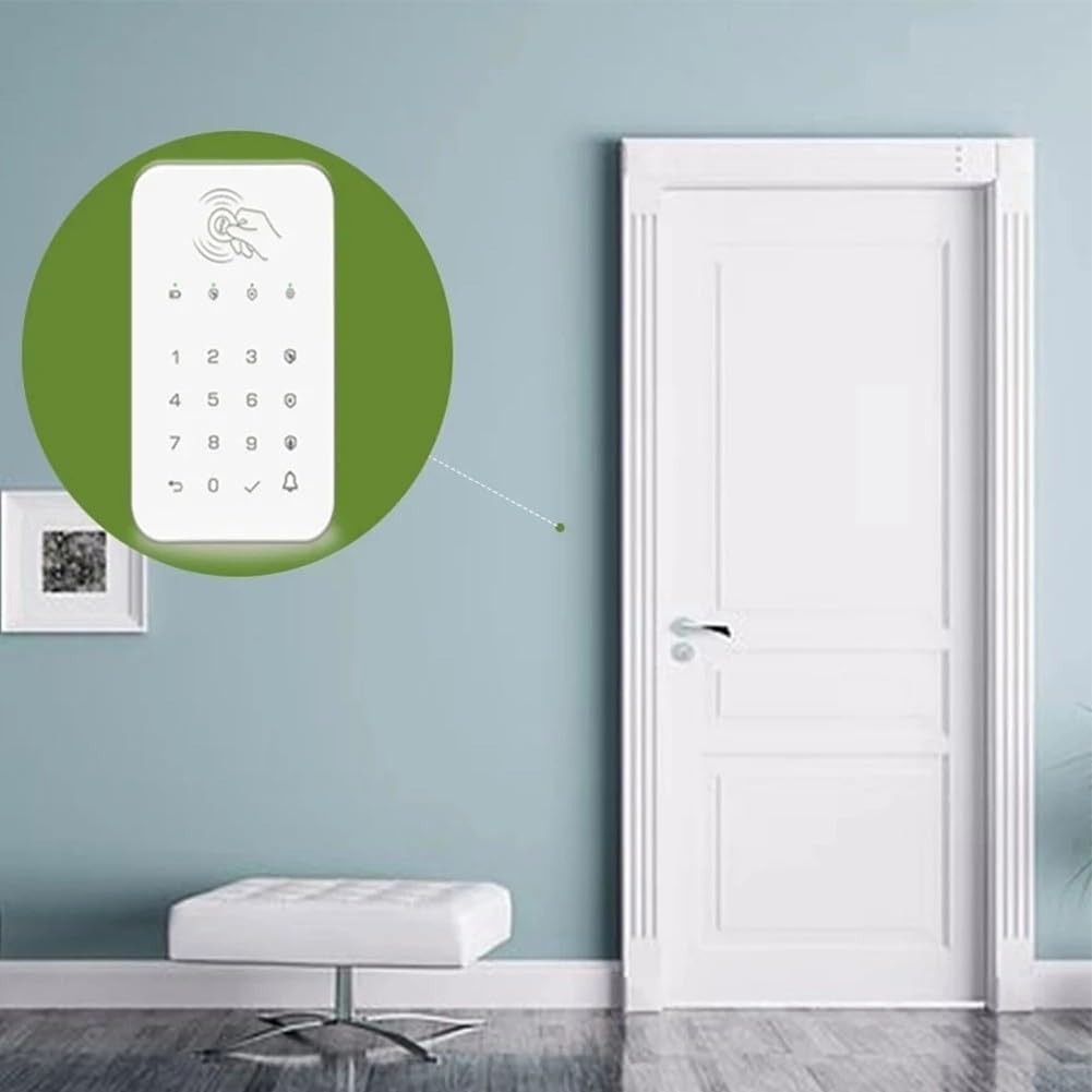 Alarme Domestique Intelligente : WiFi, GSM, RFID, Clavier Tactile - Contrôle Tuya
