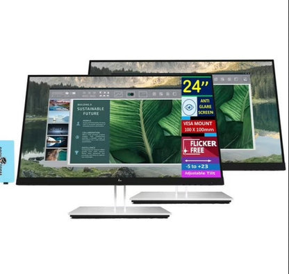 Ecran HP E24u G4 (24") : Productivité et Confort Visuel pour Votre Bureau